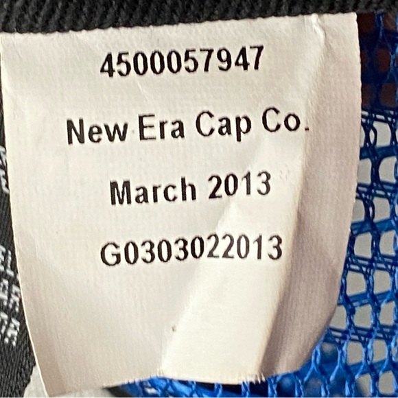 Quiksilver New Era Blue & Red Embroidered Spell Out Snap Back Trucker Hat Cap OS - Picture 8 of 8